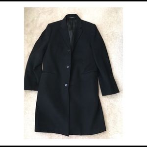 Men’s Express Black Wool Top Coat